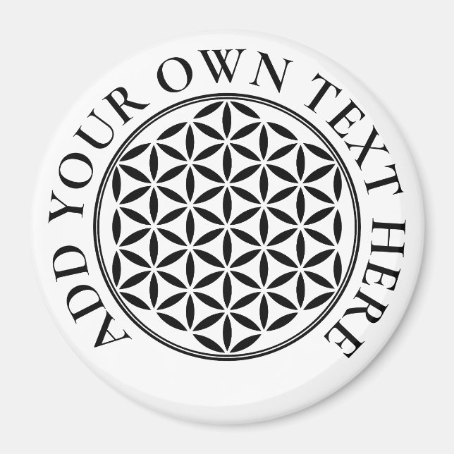 LIVSLÄNGD - Geometrisymbol Helig fullt 1 Magnet (Framsidan)