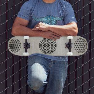 LIVSLÄNGD - Geometrisymbol Helig fullt 1 Mini Skateboard Bräda 18,5 Cm
