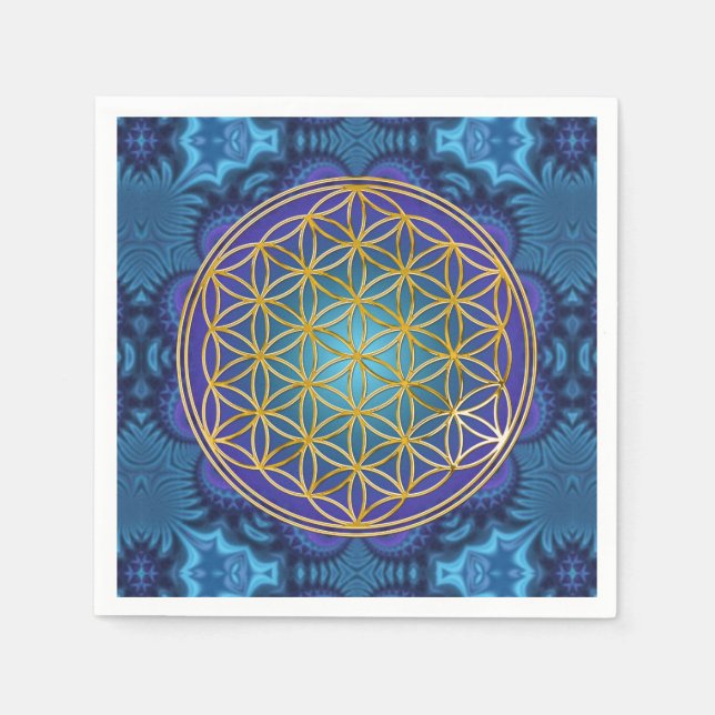 Livslängd - guld - frakttal 1 pappersservett (Framsidan)