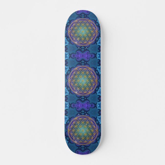 Livslängd - guld - frakttal 1 skateboard bräda 20,5 cm (Framsida)