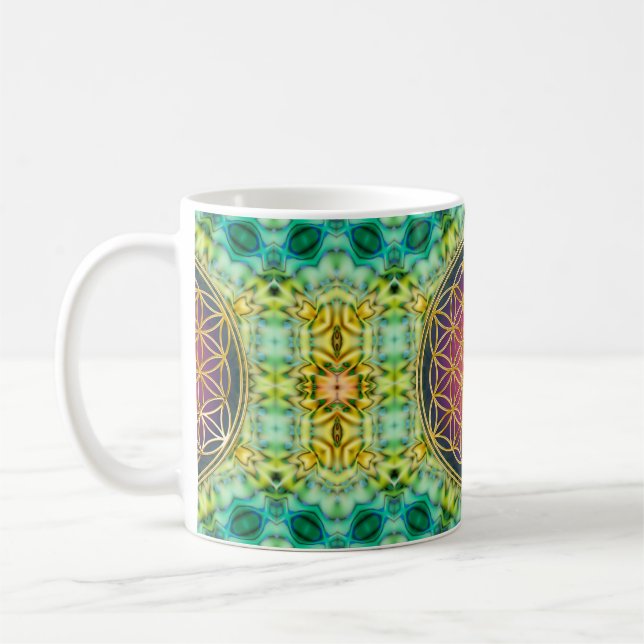 Livslängd - guld - frakttal 2 kaffemugg (Vänster)