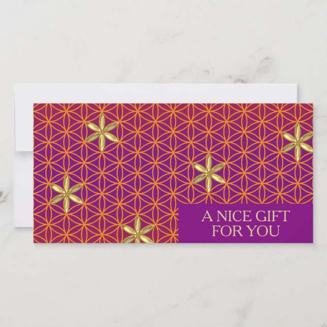 LIVSLÄNGD - guld mönster (Framsida)