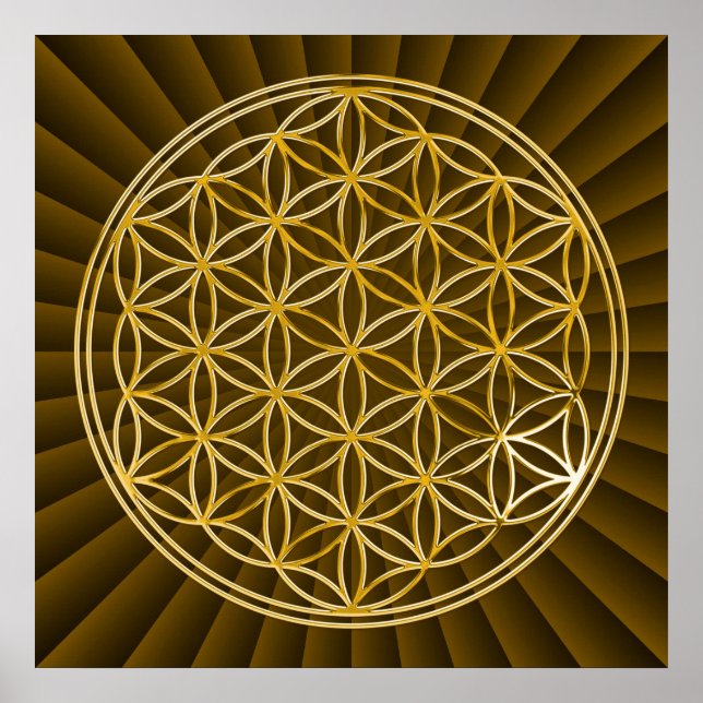 LIVSLÄNGD - guld Poster (Framsidan)