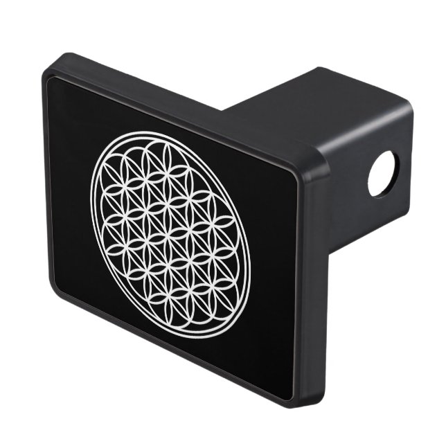 LIVSLÄNGD - Helig Geometrisymbol kontur 2 Dragkroksskydd (Topp Höger)