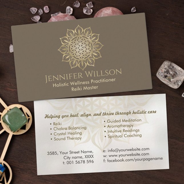 Livslängd i lotus visitkort (Skapare uppladdad)