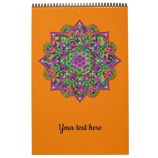Livslängd - Indiska mandala 1 Kalender (Omslag)