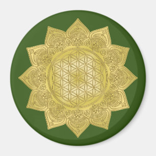 Livslängd - Indiska mandala 4 Magnet