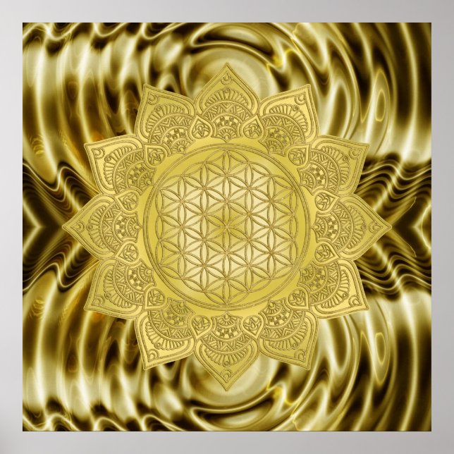 Livslängd - Indiska mandala 4 Poster (Framsidan)