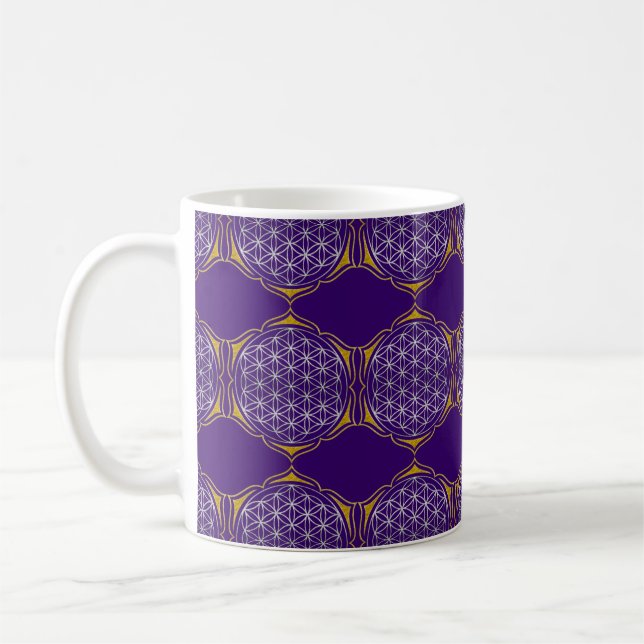 Livslängd - Lotus silver guld Kaffemugg (Vänster)