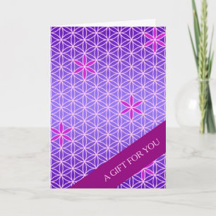 LIVSLÄNGD - magentans rosa mönster Kort
