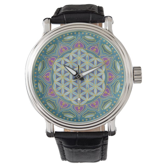 Livslängd - Mandala India Stil 1 Armbandsur (Framsida)