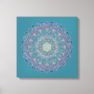 Livslängd - Mandala India Stil 1 Canvastryck