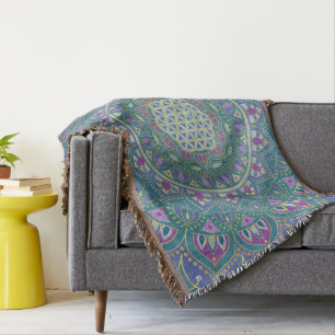 Livslängd - Mandala India Stil 1 Filt