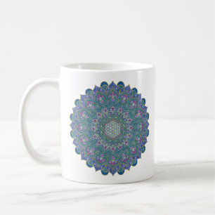 Livslängd - Mandala India Stil 1 Kaffemugg