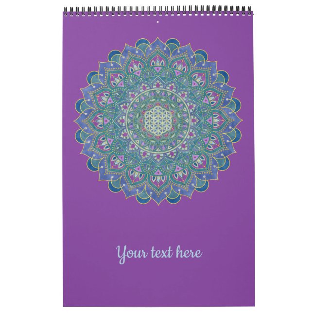 Livslängd - Mandala India Stil 1 Kalender (Omslag)