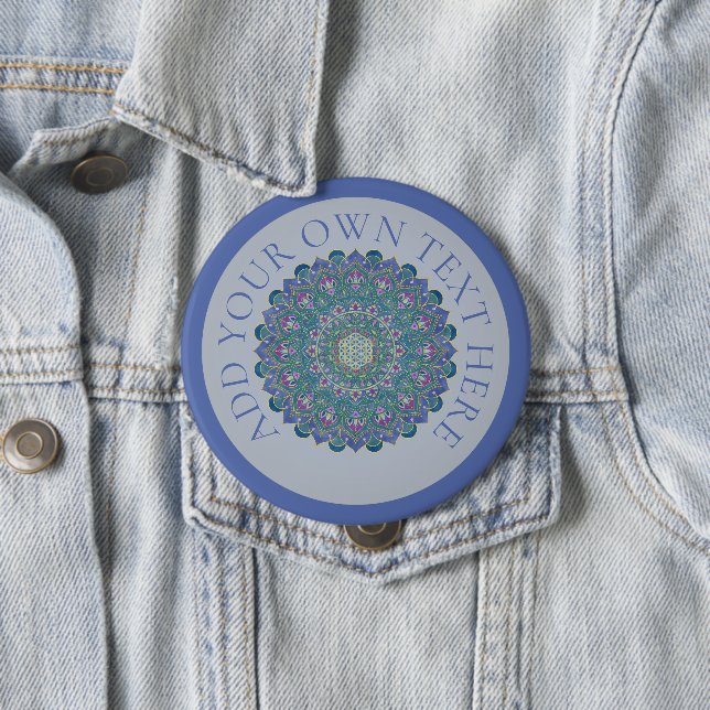 Livslängd - Mandala India Stil 1 Knapp (In Situ)