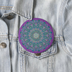 Livslängd - Mandala India Stil 1 Knapp