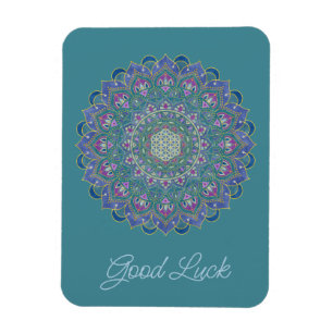 Livslängd - Mandala India Stil 1 Magnet