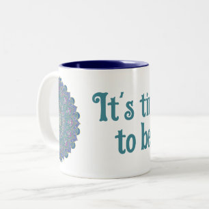 Livslängd - Mandala India Stil 1 Två-Tonad Mugg