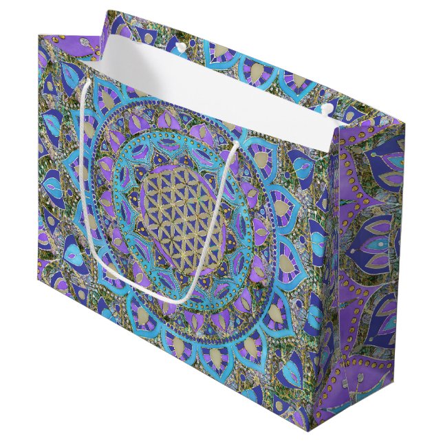 Livslängd - Mandala India Stil 2 (Framsidan Vinklad)