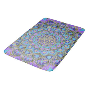 Livslängd - Mandala India Stil 2 Badrumsmatta