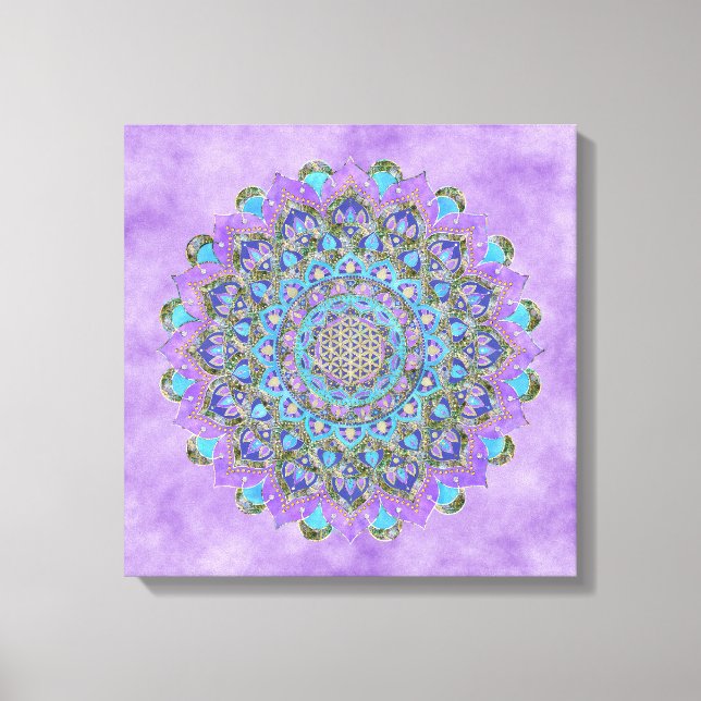 Livslängd - Mandala India Stil 2 Canvastryck (Framsida)