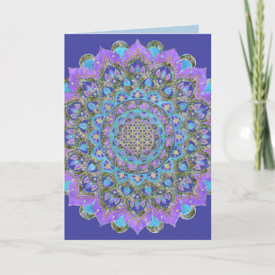 Livslängd - Mandala India Stil 2 Kort