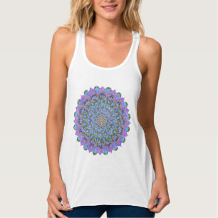 Livslängd - Mandala India Stil 2 Linne Med Racerback