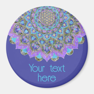 Livslängd - Mandala India Stil 2 Magnet
