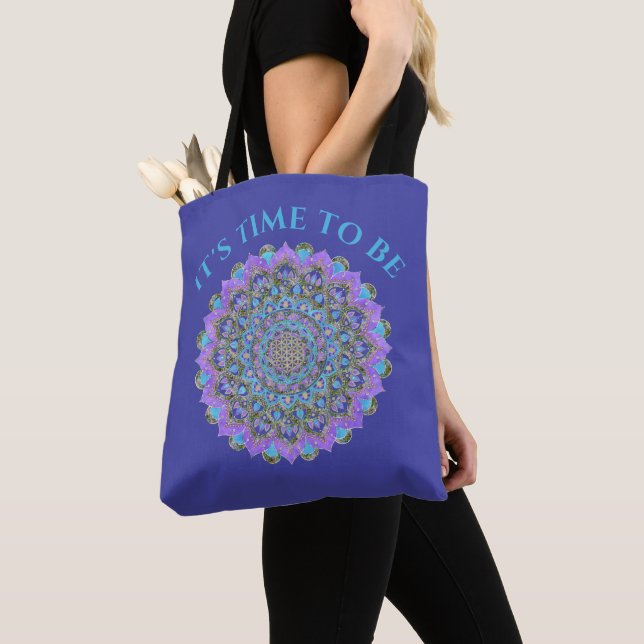 Livslängd - Mandala India Stil 2 Tygkasse (Närbild)