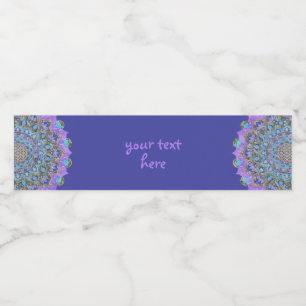 Livslängd - Mandala India Stil 2 Vattenflaskor Etikett