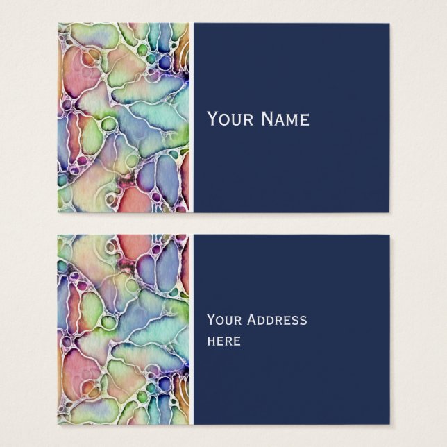 Livslängd - neurografisk artikel Mönster 1 Visitkort (Framsida & baksida)