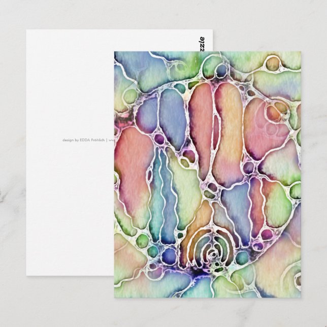 Livslängd - neurografisk artikel Mönster 1 Vykort (Fram/baksida)