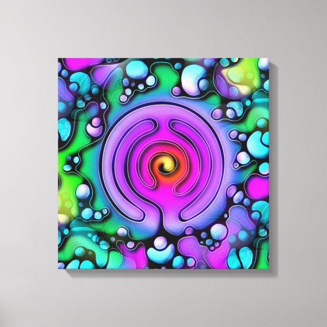 Livslängd - Neurografisk artikel Mönster 2 Canvastryck (Framsida)