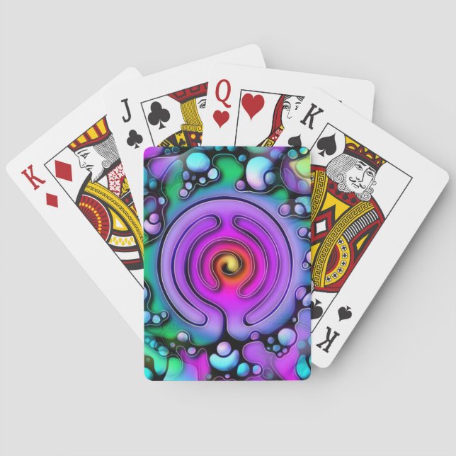 Livslängd - Neurografisk artikel Mönster 2 Casinokort (Baksidan)