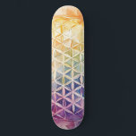 Livslängd - vattenfärgsmålning mini skateboard bräda 18,5 cm<br><div class="desc">Artwork by Brady Arnold</div>