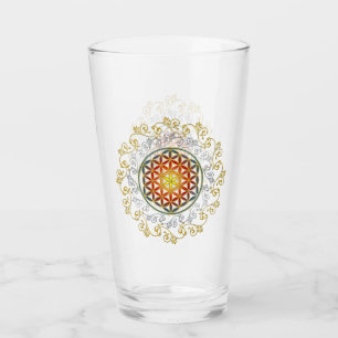 Livslängd - Vintage Ornaments Mandala 1 Glaskopp
