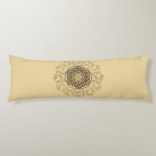 Livslängd - Vintage Ornaments Mandala 2 Kroppskudde