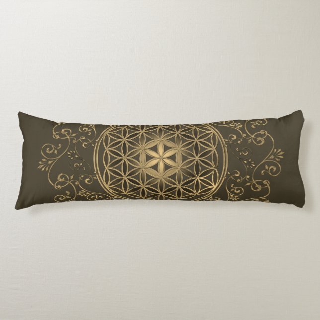 Livslängd - Vintage Ornaments Mandala 2 Kroppskudde (Framsidan)