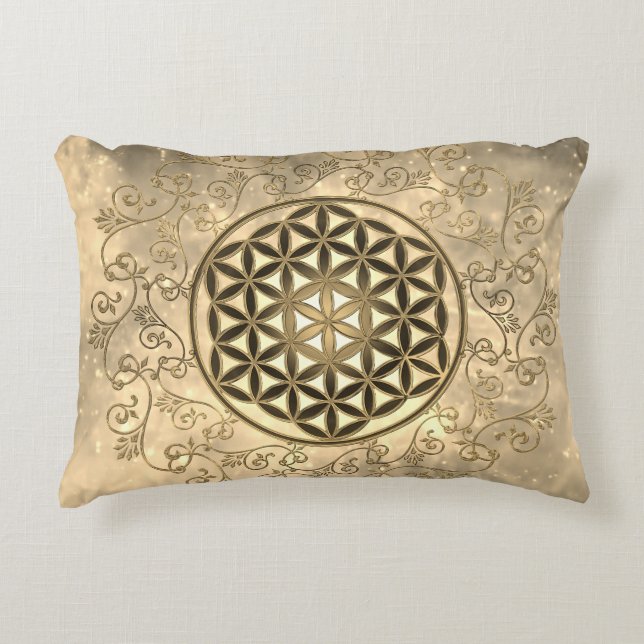 Livslängd - Vintage Ornaments Mandala 2 Prydnadskudde (Framsidan)