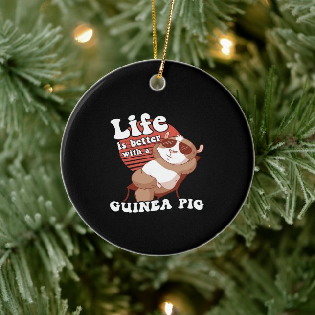 Livslängden i Guinea Gris är bättre med Guinea Gri Julgransprydnad Keramik (Träd)