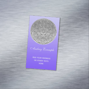 LIVSLÄNGRE - Silver Magnetiska Visitkort