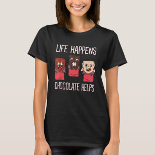 Livslångt choklad hjälper till att söta choklad t shirt