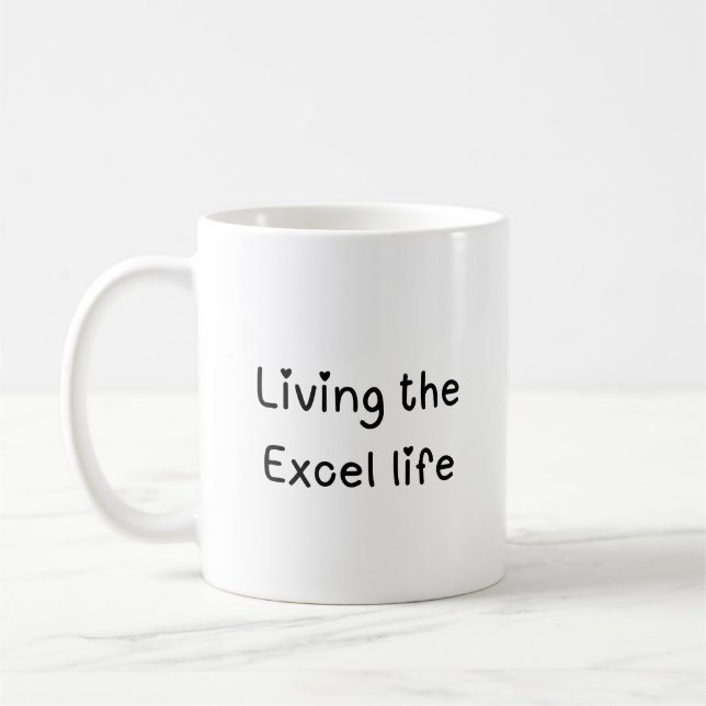 Livslångt Excel-spel med två ton Kaffemugg (Vänster)