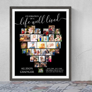 Livslångt levande hjärtefoto-Anpassningsbar Poster