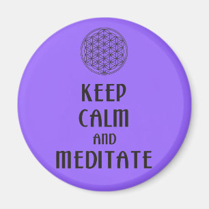 Livslångt liv - BEHÅLLANS LUGN och MEDITATE Magnet