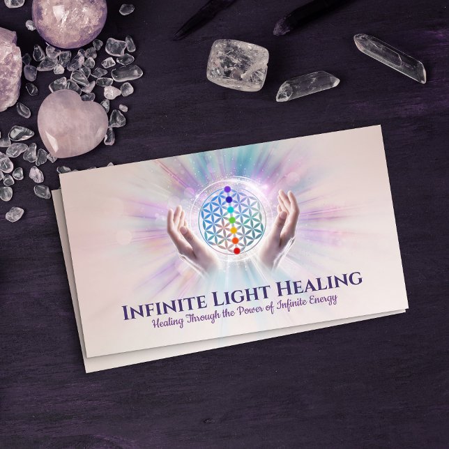 Livslångt liv - Energiläkning - Reiki Visitkort (Skapare uppladdad)