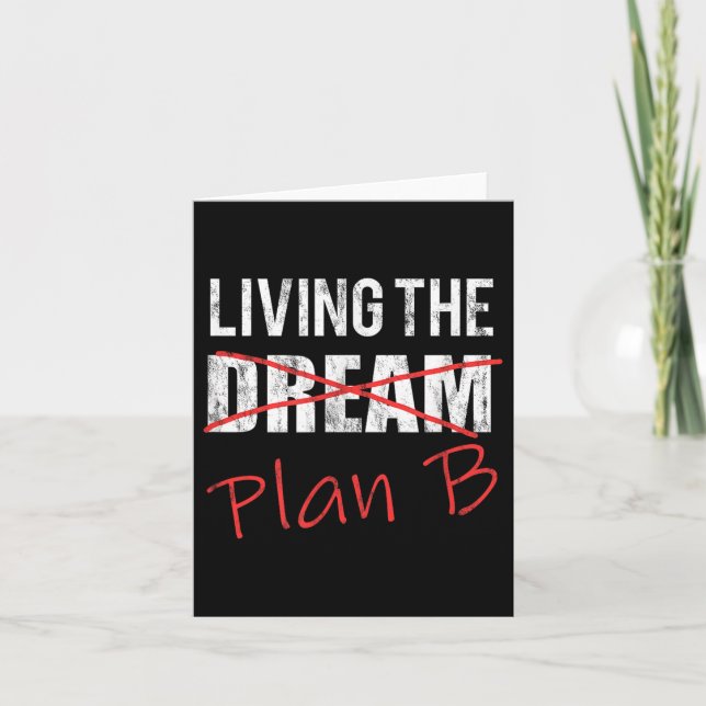Livslångt liv i drömplanen B Optimistisk ny livspl Kort (Framsida)