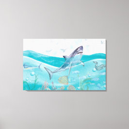 Livslångt liv under haven canvastryck