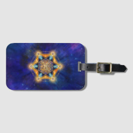 Livslångt Merkaba Star - Sacred Geometry Bagagebricka